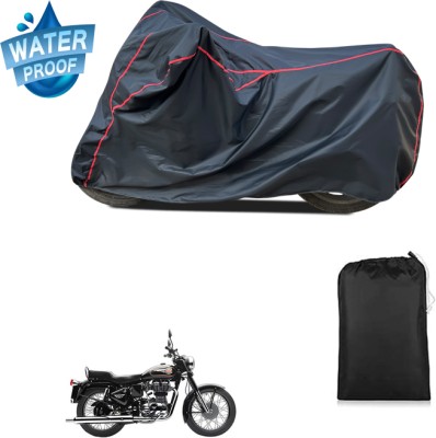 PAGORA Waterproof Two Wheeler Cover for Royal Enfield(Bullet 350, Black)