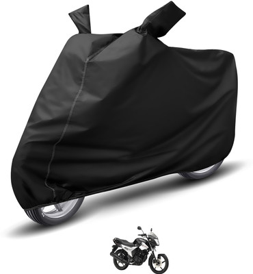 Auto Hub Waterproof Two Wheeler Cover for Yamaha(SZ R, Black)