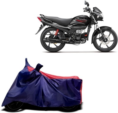 Y3H Two Wheeler Cover for Hero(Passion Pro i3S, Blue, Red)