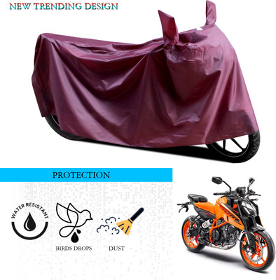 ANTHUB Waterproof Two Wheeler Cover for KTM(Duke 390, Maroon)