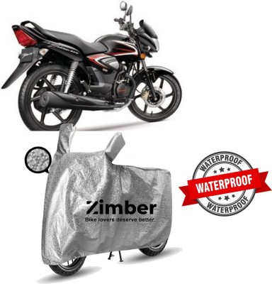 ZIMBER Two Wheeler Cover for Honda(CB Shine, Silver)