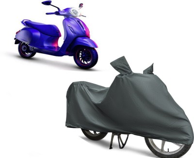 EGAL Waterproof Two Wheeler Cover for Bajaj(Chetak, Grey)