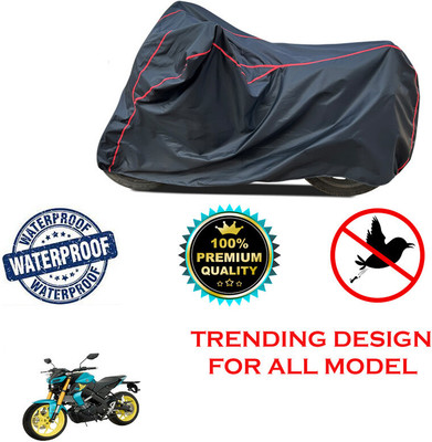 THE REAL ARV Waterproof Two Wheeler Cover for Yamaha(MT 15 New, Black)