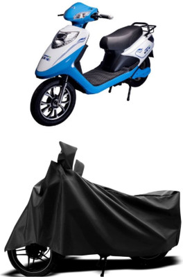 amtec Waterproof Two Wheeler Cover for Ampere(V 48, Black)