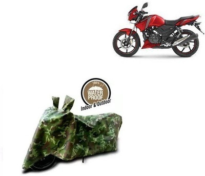 THE REAL ARV Waterproof Two Wheeler Cover for TVS(Apache, Multicolor)