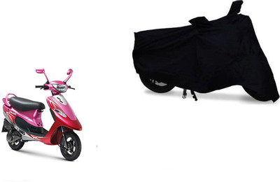 SK AUTO Waterproof Two Wheeler Cover for TVS(Scooty Pep+, Black)