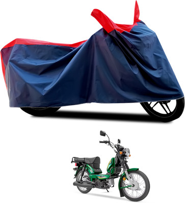 CODOKI Waterproof Two Wheeler Cover for TVS(Heavy Duty Super XL, Black, Red)