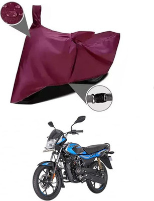 KEDIT Two Wheeler Cover for Bajaj(Platina 110 H-Gear, Maroon)
