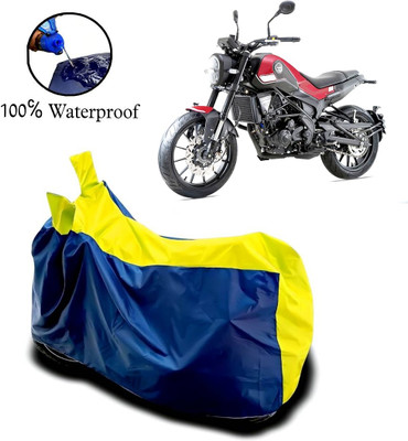 APNEK Waterproof Two Wheeler Cover for Benelli(Leoncino 250, Yellow, Blue)