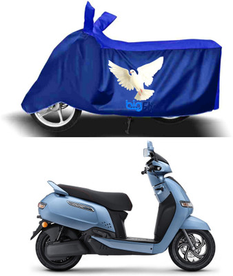BigFly Two Wheeler Cover for TVS(iQube Electric, Blue)