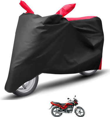 Caronix Waterproof Two Wheeler Cover for Hero(Passion Plus, Red)