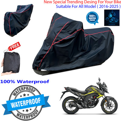OliverX Waterproof Two Wheeler Cover for Honda(CB Hornet 160, Black)