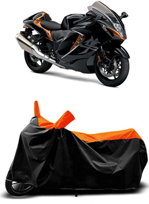 VESMEI Two Wheeler Cover for Suzuki(GSX R1300 Hayabusa, Orange)