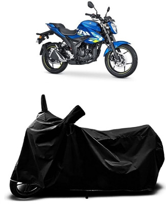 THE REAL ARV Waterproof Two Wheeler Cover for Suzuki(Gixxer 250, Black)