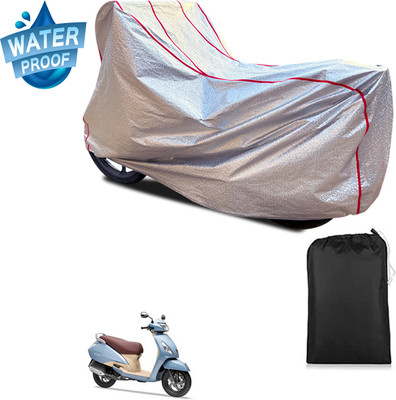 PAGORA Waterproof Two Wheeler Cover for TVS(Jupiter Grande, Silver)