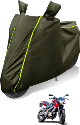 MOCKHE Waterproof Two Wheeler Cover for Bajaj(Pulsar NS 200, Green)