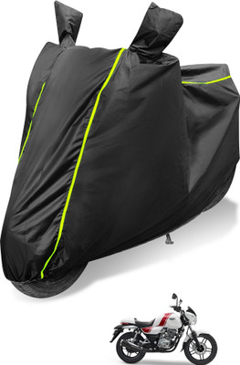 Auto Hub Waterproof Two Wheeler Cover for Bajaj(V 150, Black)