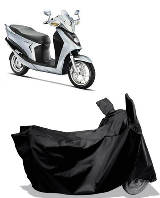 Amexride Two Wheeler Cover for Hero(Leap Hybrid SES, Black)