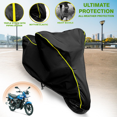 GARREGE Waterproof Two Wheeler Cover for Bajaj(Platina 125, Blue)