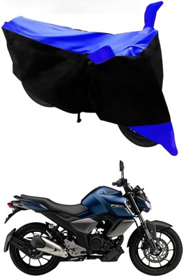 MMSSTAR Waterproof Two Wheeler Cover for Yamaha(FZ S FI New, Blue, Black)