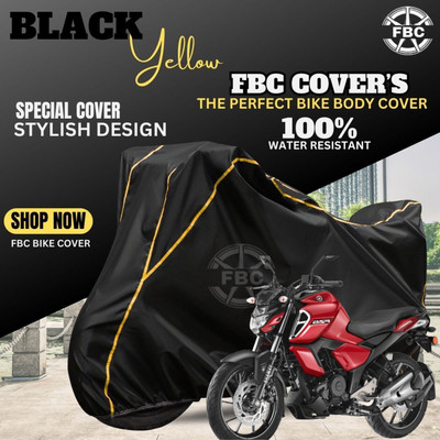 AutoGalaxy Waterproof Two Wheeler Cover for Yamaha(FZ, Black)