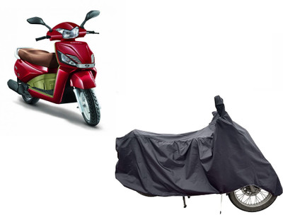 Anlopeproducts Waterproof Two Wheeler Cover for Mahindra(Gusto Electric, Grey)