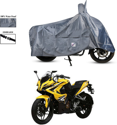 EGAL Waterproof Two Wheeler Cover for Bajaj(Pulsar 200, Grey)