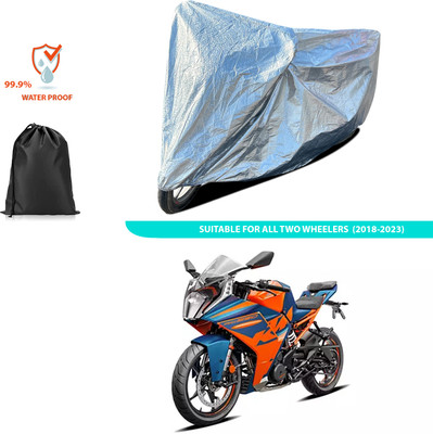 PAGORA Waterproof Two Wheeler Cover for KTM(RC 390 BS6, Silver)