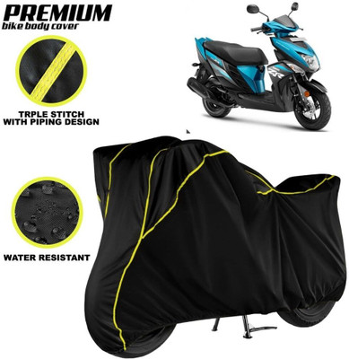 kerwa Waterproof Two Wheeler Cover for Yamaha(RayZR 125, Black, Yellow)