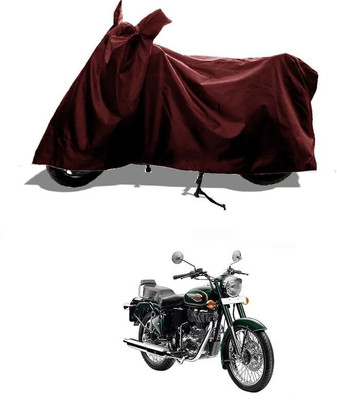 KEDIT Two Wheeler Cover for Royal Enfield(Bullet 500, Maroon)