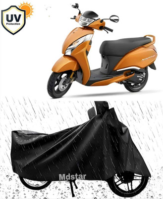 MMSSTAR Waterproof Two Wheeler Cover for TVS(Jupiter 125, Black)