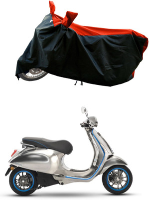 AESTRYD Two Wheeler Cover for Vespa(Piaggio Elettrica BS6, Red)