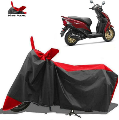 MWBB Waterproof Two Wheeler Cover for Honda(Dio, Red, Black)