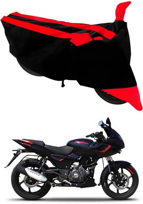 AutoTiger Two Wheeler Cover for Bajaj(Pulsar 180F, Black, Red)