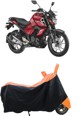 Coxtor Waterproof Two Wheeler Cover for Yamaha(FZ S FI New BS6, Orange)