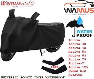 Wamus Auto Waterproof Two Wheeler Cover for Hero(Electric AXLHE-20, Black)