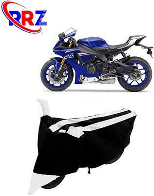 RRZ Waterproof Two Wheeler Cover for Yamaha(YZF-R1, Black, White)