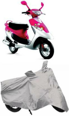 HMS Two Wheeler Cover for TVS(Scooty Pep+, Silver)