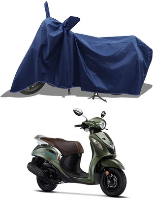 AASHTIK MART Two Wheeler Cover for Yamaha(Fascino, Blue)