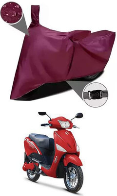 KEDIT Two Wheeler Cover for Hero(Electric Optima Li, Maroon)