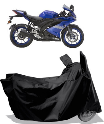 Amexride Two Wheeler Cover for Yamaha(YZF R15 V3 BS6, Black)