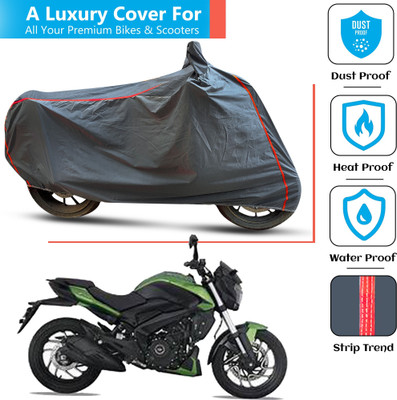 FAMEXON Waterproof Two Wheeler Cover for Bajaj(Dominar, Grey)