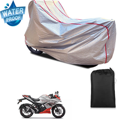 PAGORA Waterproof Two Wheeler Cover for Suzuki(Gixxer, Silver)