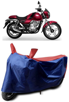KEDIT Two Wheeler Cover for Bajaj(V12, Red, Blue)