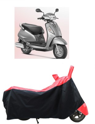 Coxtor Two Wheeler Cover for Suzuki(Access, Red)