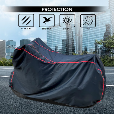 ANTHUB Waterproof Two Wheeler Cover for Mahindra(Duro 125, Black)