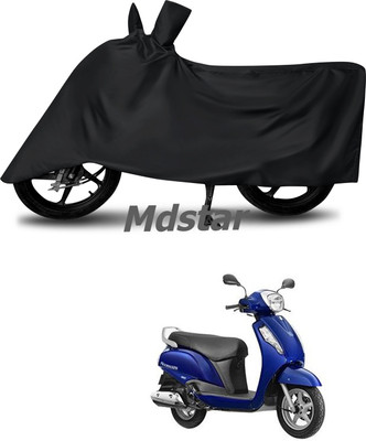 Mdstar Waterproof Two Wheeler Cover for Yamaha(SZ-RR, Black)