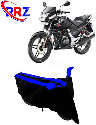 Mdstar Waterproof Two Wheeler Cover for Hero(CBZ Extreme, Black, Blue)