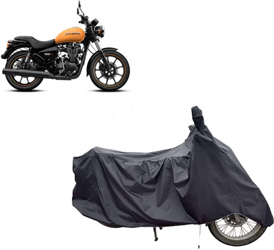 Anlopeproducts Waterproof Two Wheeler Cover for Royal Enfield(Thunderbird 500, Grey)