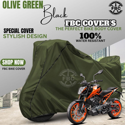 AutoGalaxy Waterproof Two Wheeler Cover for KTM(Duke 390 ABS, Green)
